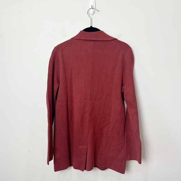 Jcrew 2 Button Sweater Blazer Dark Red Brick - Picture 2 of 7